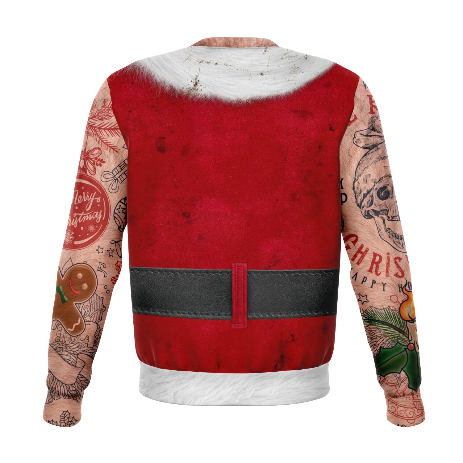 Sexy Xmas Life Tattoo Ugly Christmas Crewneck Sweatshirt  GearFrost