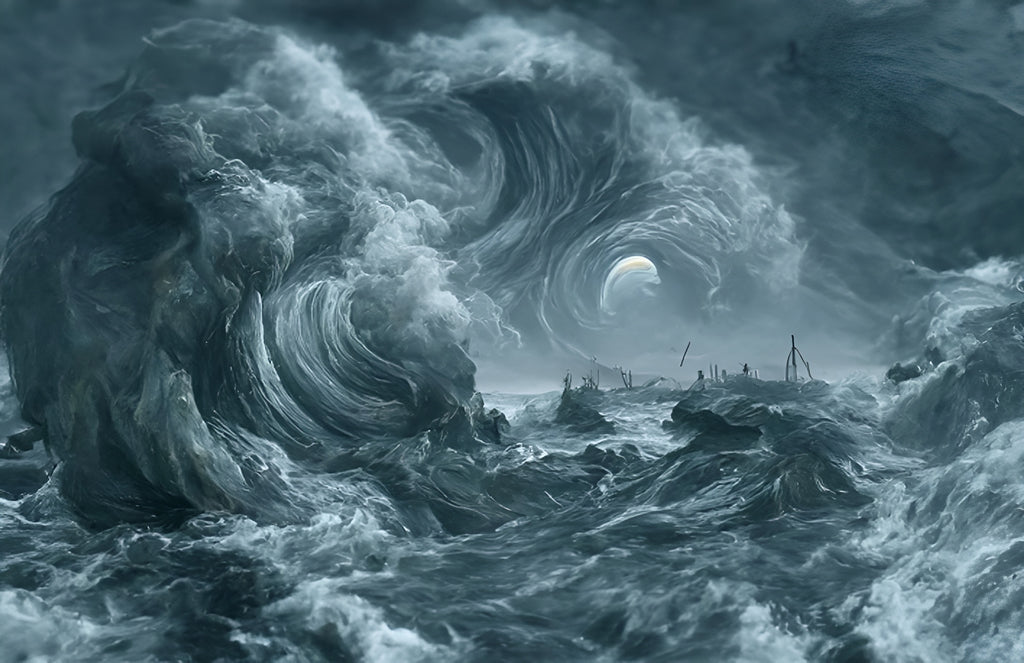 Wrathful Sea, an AI art piece by top NightCafe Studio user Sithiis