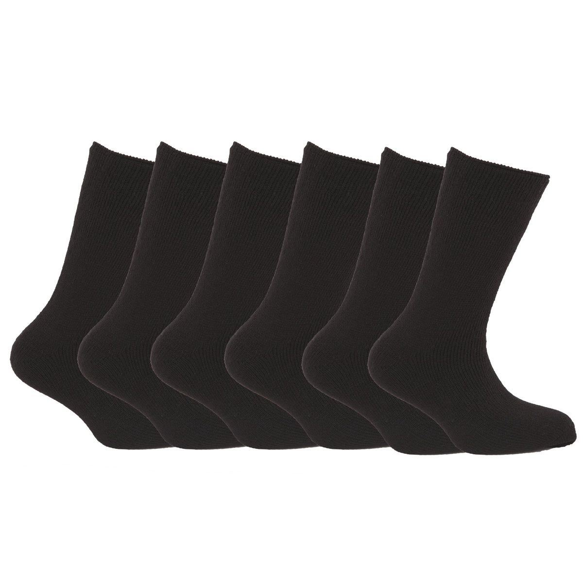 FLOSO Mens Premium Quality Multipack 1.9 Tog Thermal Socks (Pack Of 6 ...