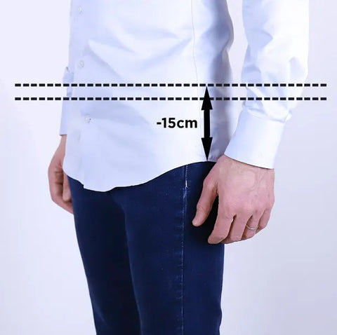 shirt length formal