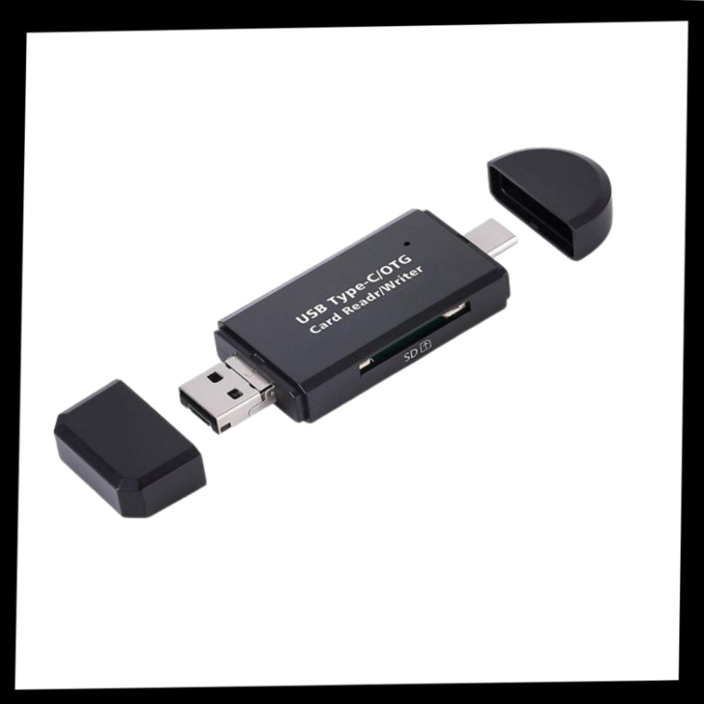 3-in-1 USB Speicherkartenlesegerät - Inhalt des Produkts - Ozerty