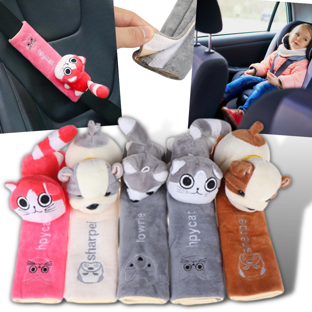 Car Seat Belt Cover | Car Safety | Strap Cover for Kids Car Seat - 