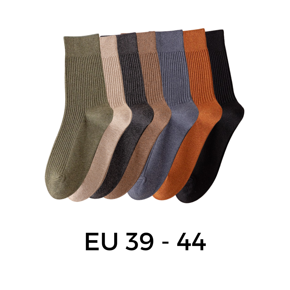 Ribstrikkede sokker til mænd (2 par) - Dimensions - Ozerty