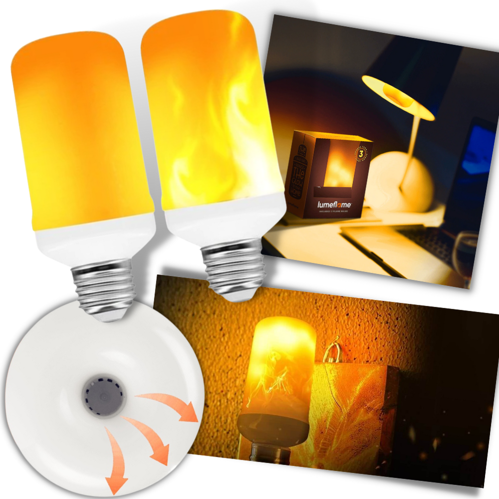 Lampe LED effet flamme - Ozerty