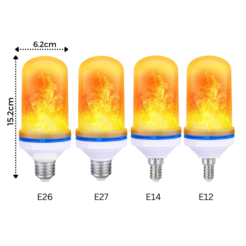Lampe LED effet flamme - Caractéristiques techniques - Ozerty