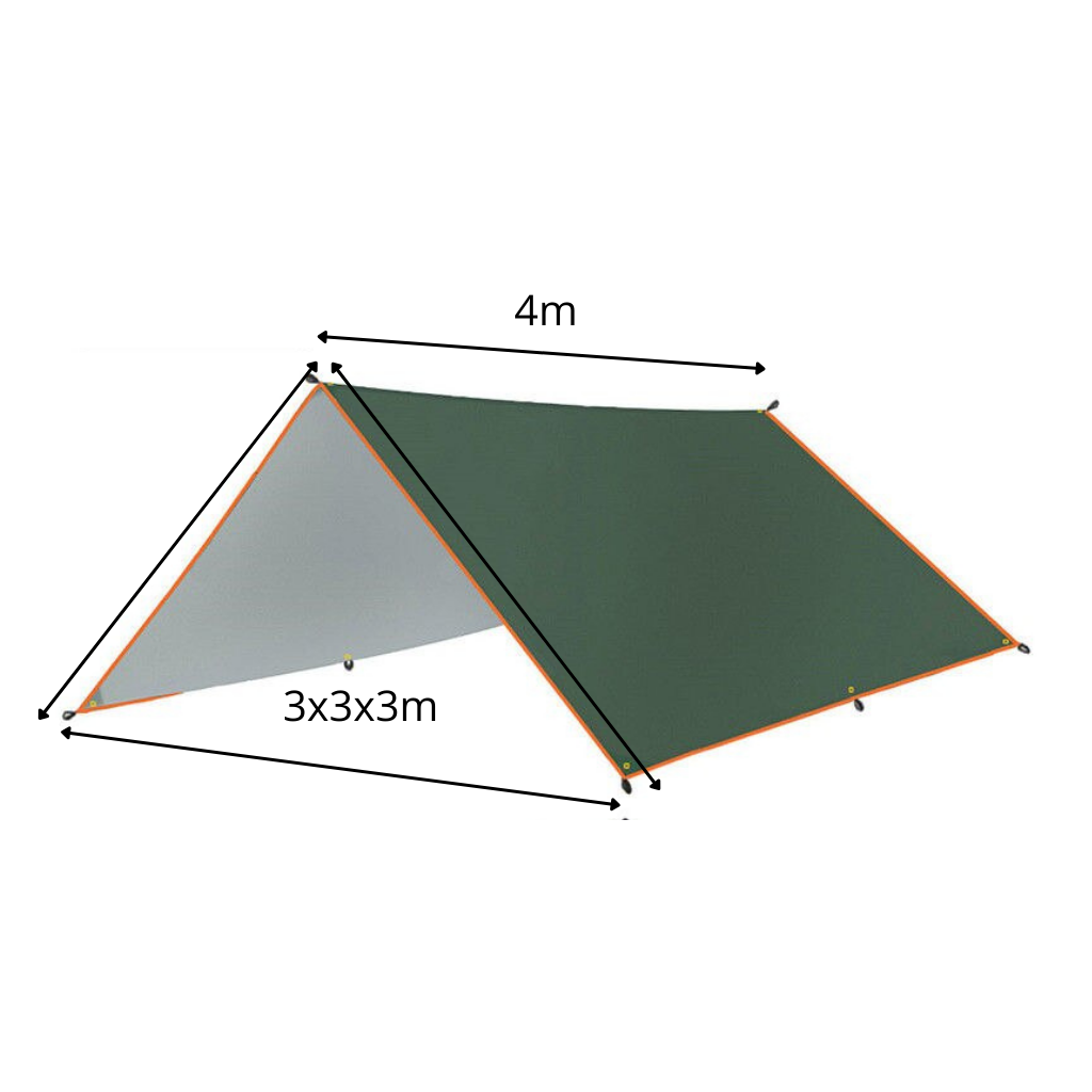 Kit de bâche de camping imperméable - Caractéristiques techniques - Ozerty