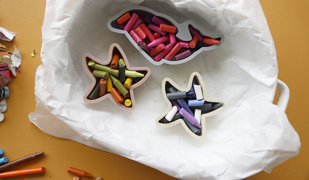 How to Make Recycled Crayons Using Silicone Molds – Big Little