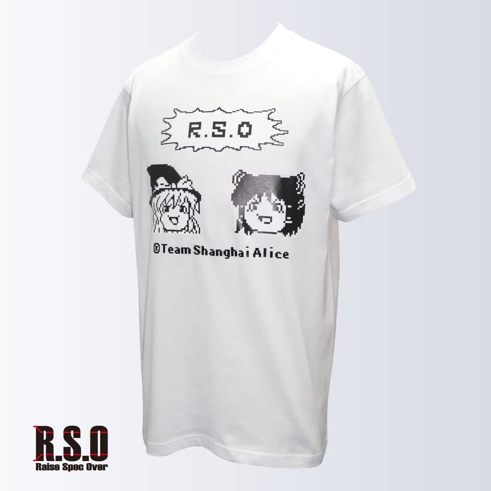 新品】ゆっくり霊夢＆魔理沙×ＲＳＯコラボＴシャツ（白）Ｓサイズ