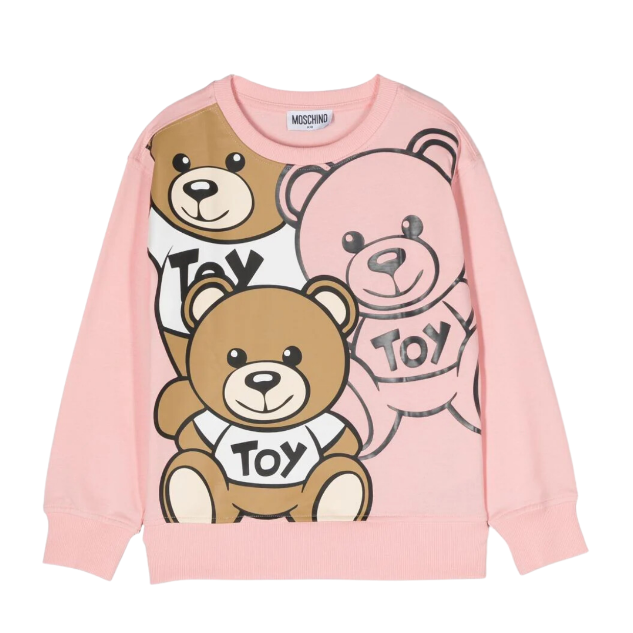 Moschino Kids Logo with Teddy Bear Sweater - Ivory – Mom Loves Me