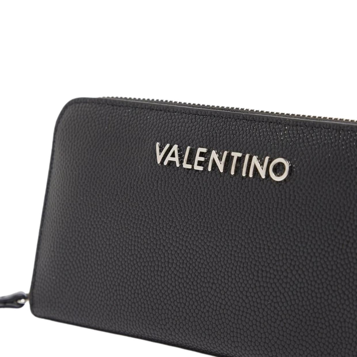 Valentino Bags Black Zero Zip Around Wallet – Retro Designer Wear