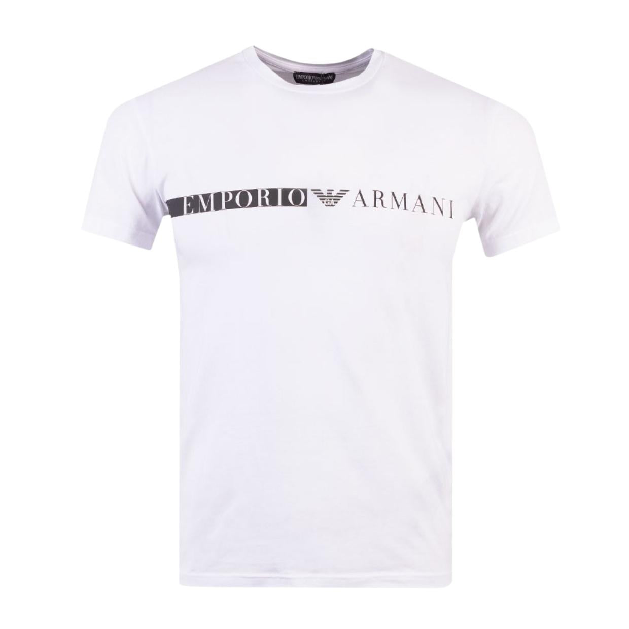 Emporio Armani Bodywear Logo White T-Shirt – Retro Designer Wear