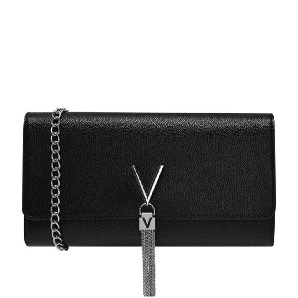 valentino clutch bag silver