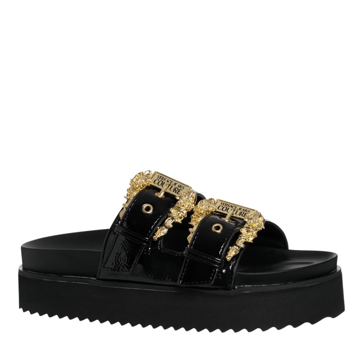 versace buckle sandals