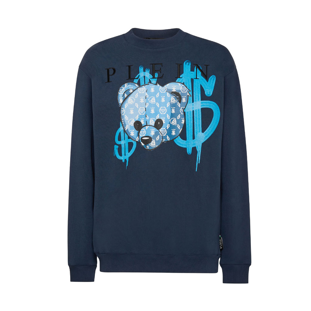 Philipp Plein LS Teddy Bear Sweatshirt – Retro Designer Wear