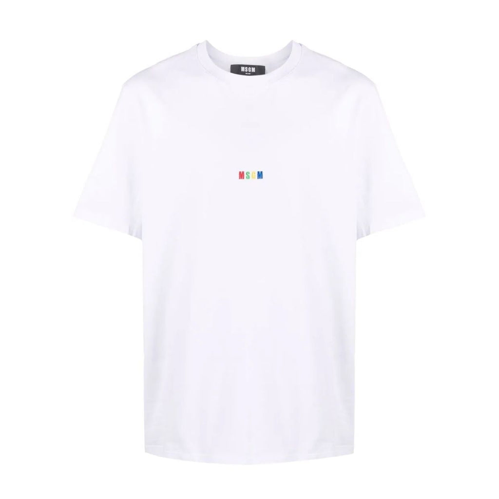 MSGM Rainbow Logo T-Shirt – Retro Designer Wear