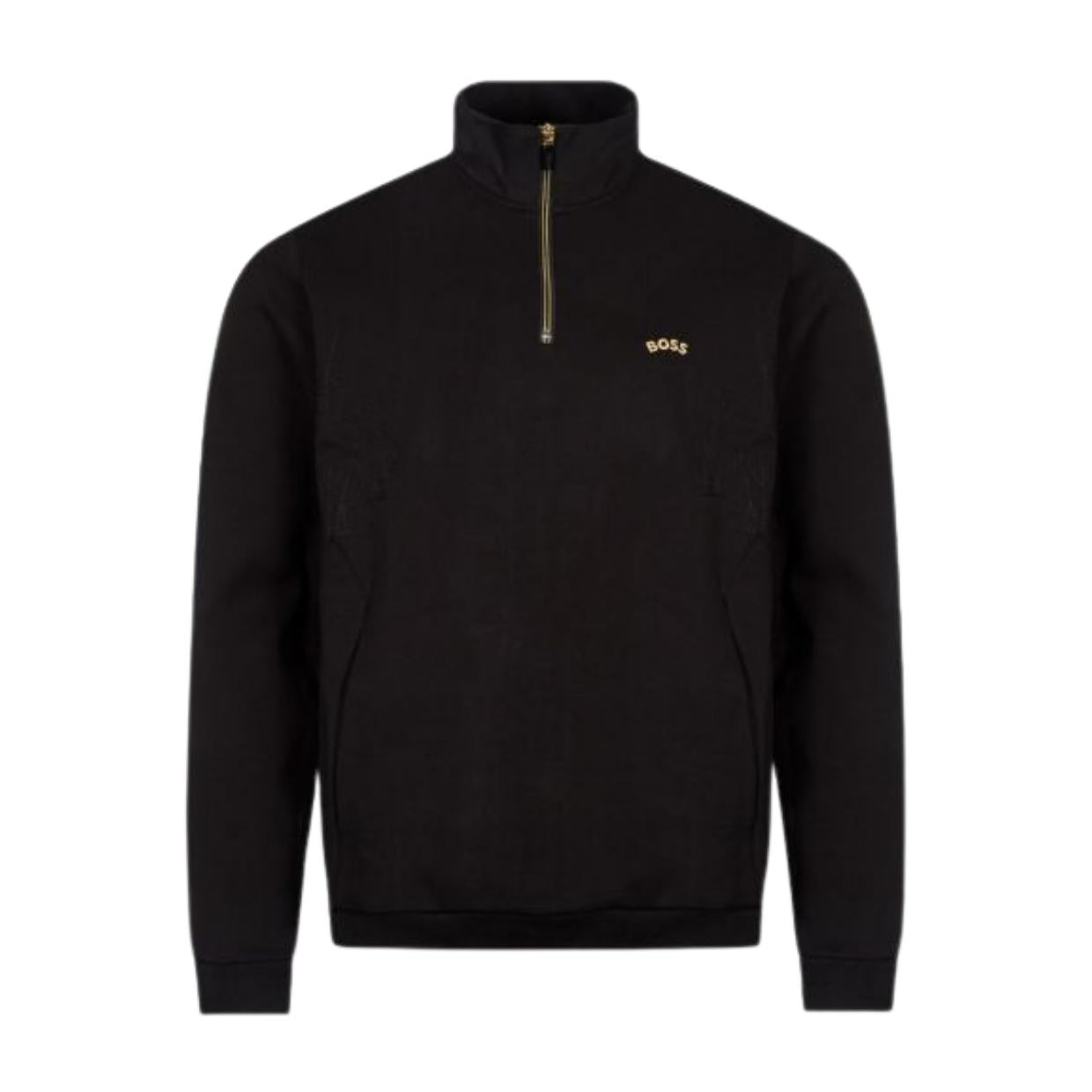 GenesinlifeShops Germany - BOSS high-neck half-zip sweatshirt Nero