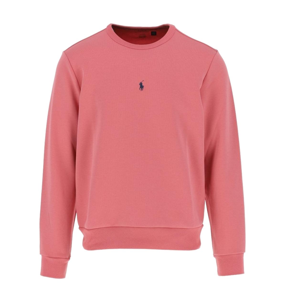 Ralph Lauren Pink Embroidered Logo Sweatshirt – Retro Designer Wear