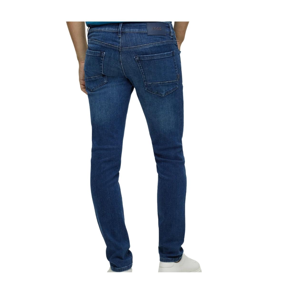 Buy BOSS Akron Relaxed-Fit Jeans in Stone Washed Denim, Blue Color Men