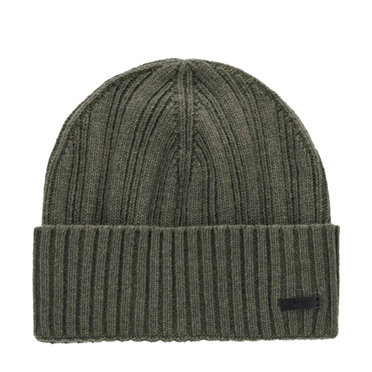 hugo boss green beanie