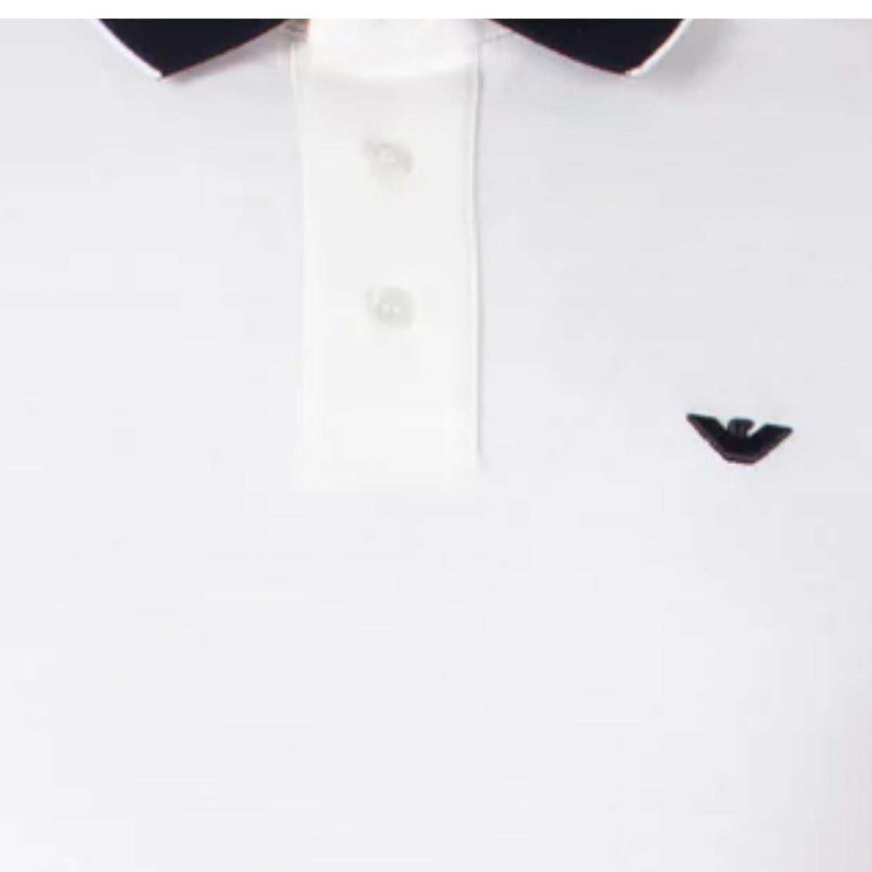 Giorgio Armani Luxury Brand White Polo Shirt - Tagotee