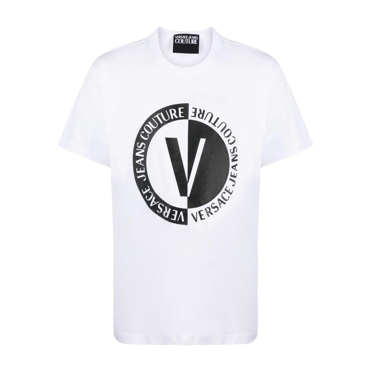 Versace Jeans Men's V-EMBLEM Garden Short Sleeve T-Shirt