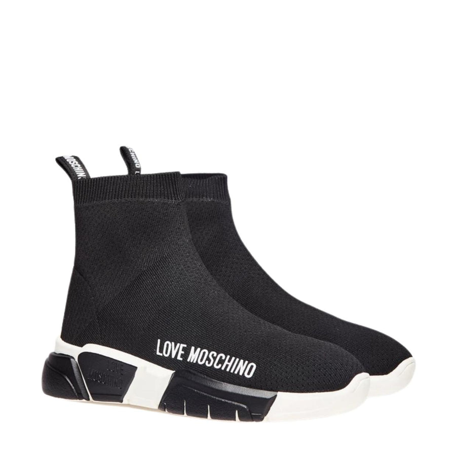 balenciaga logo sock trainers