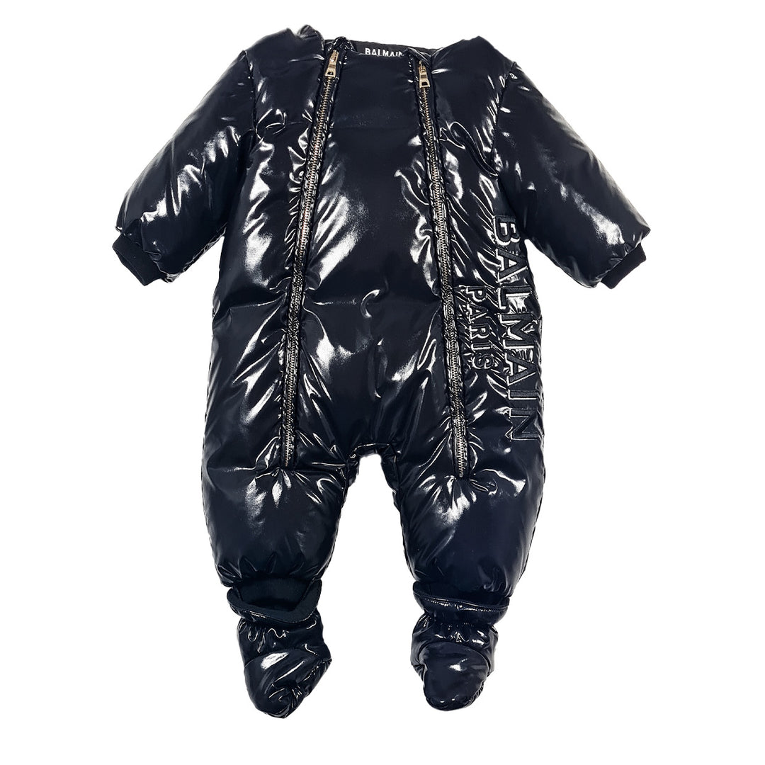 Balmain Baby Puffer Jumpsuit – Retro Designer Wear