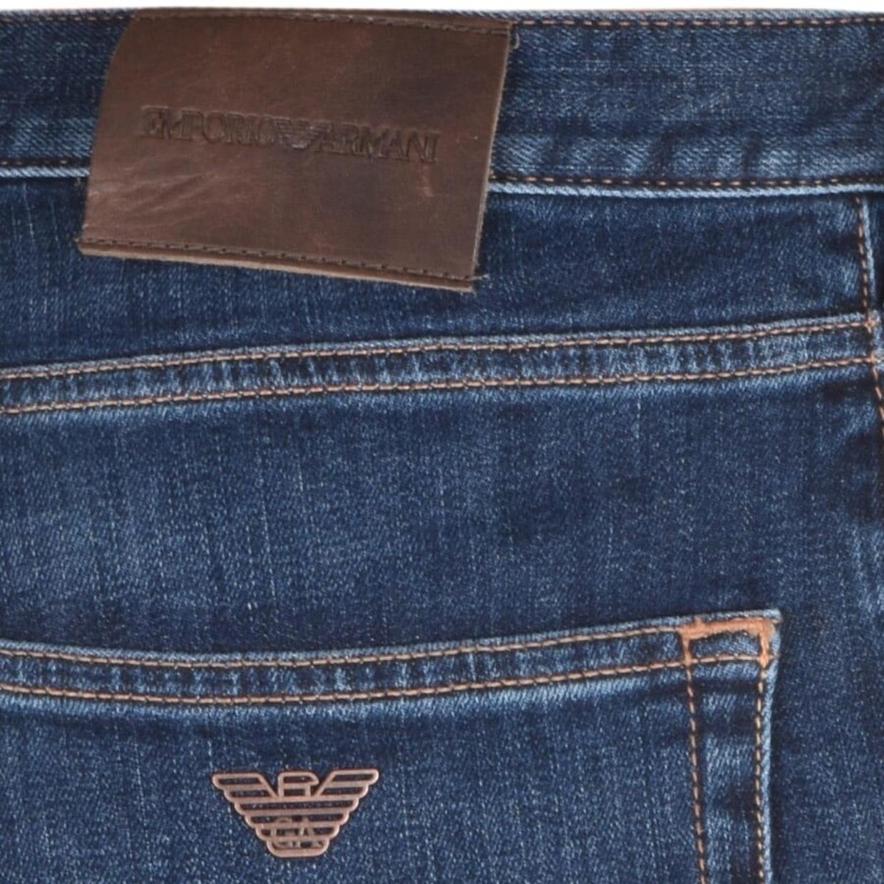 Emporio Regular-fit J45 jeans in washed comfort denim – Retro Wear