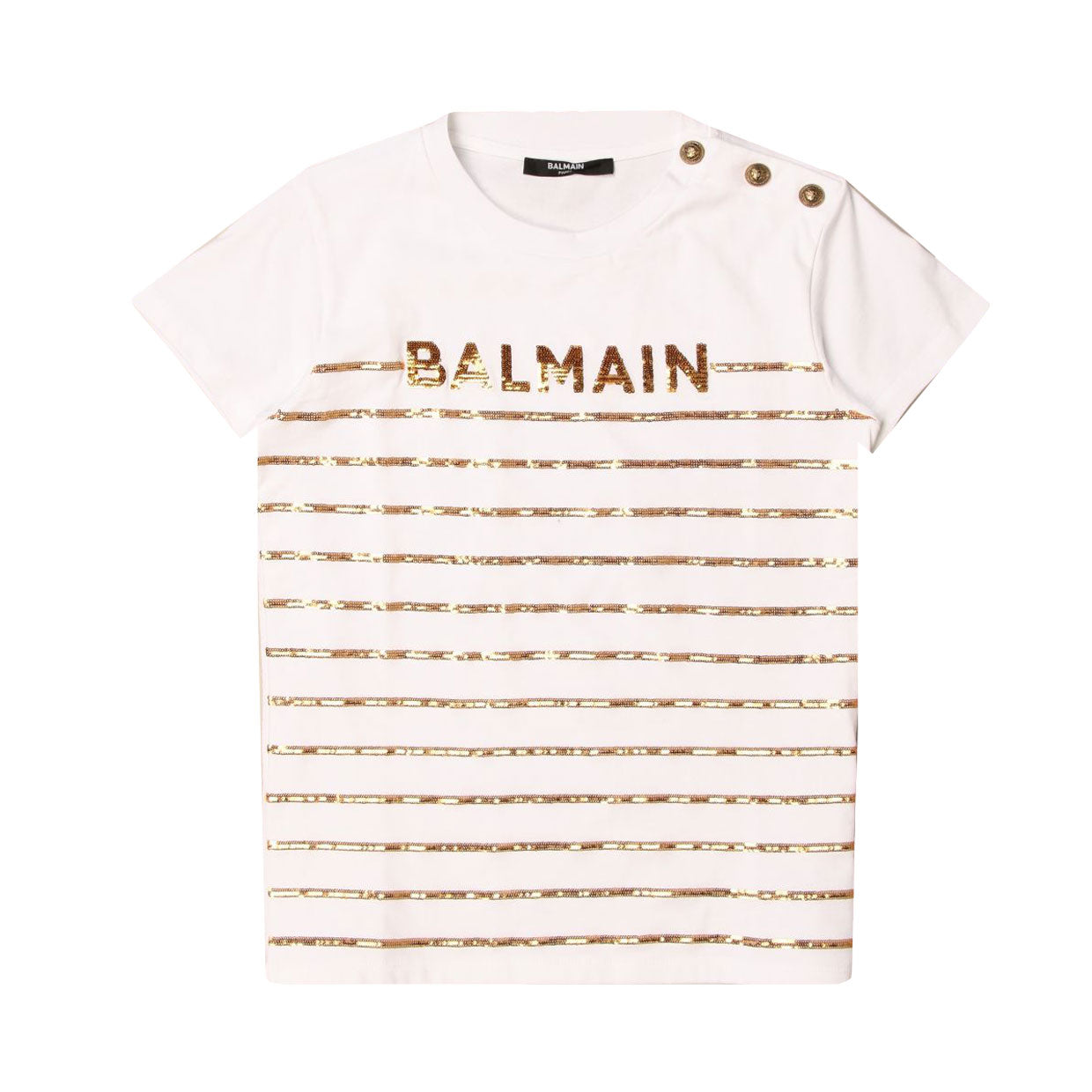 Balmain Kids Sequin T-shirt Dress – Retro Designer Wear