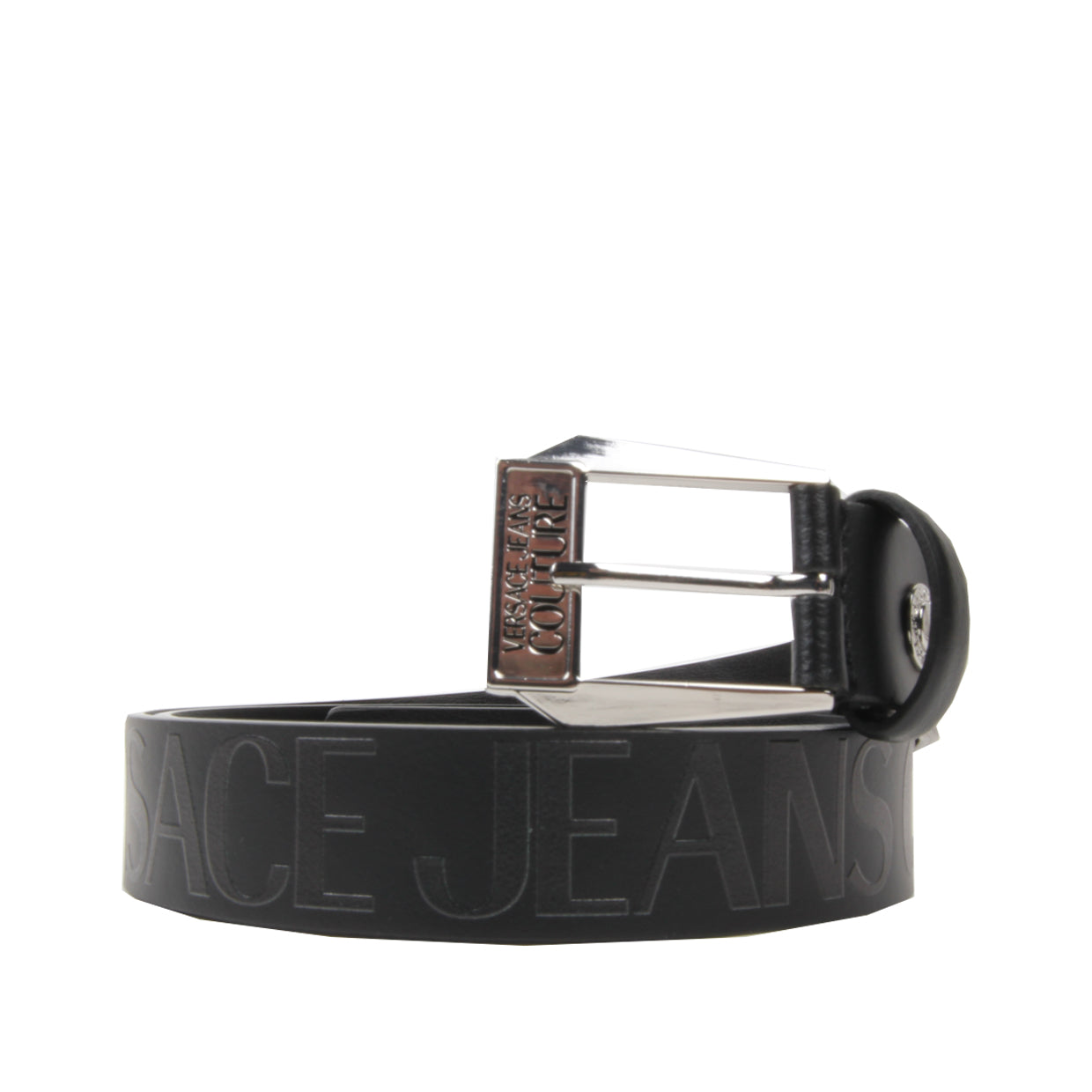 Versace White Wide Square Buckle Belt Leather ref.1035506 - Joli