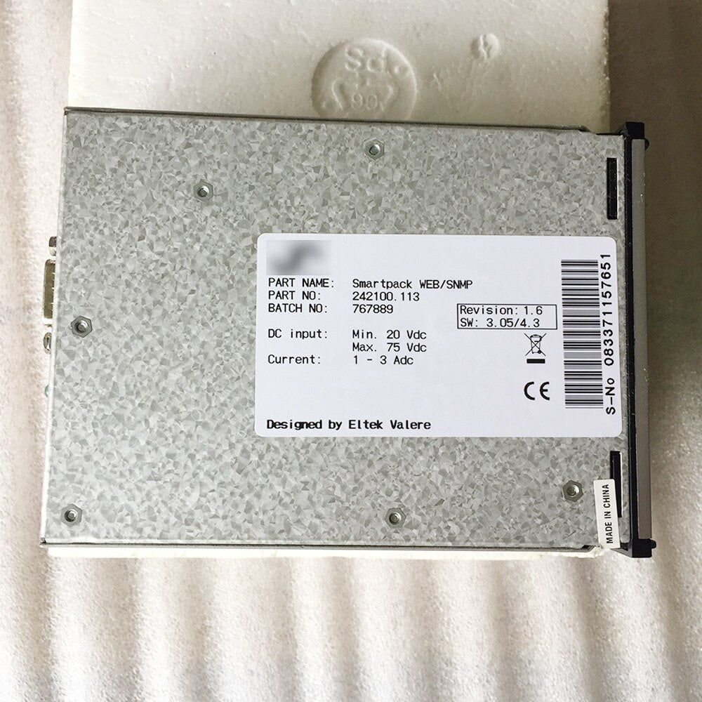 Monitoring Module ELTEK Smar Tpack WEB/SNMP 242100.113 767889 Full Tested Working