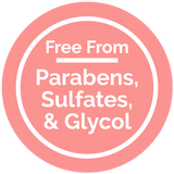 Free From Parabens, Sulfates, & Glycol