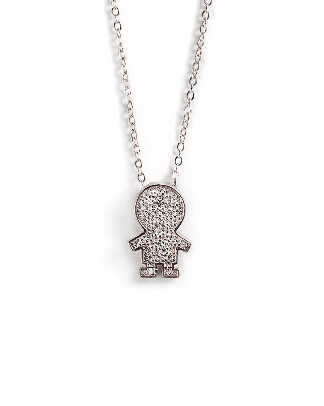 14K Gold & Diamond Boy Pendant – Sabrina Design