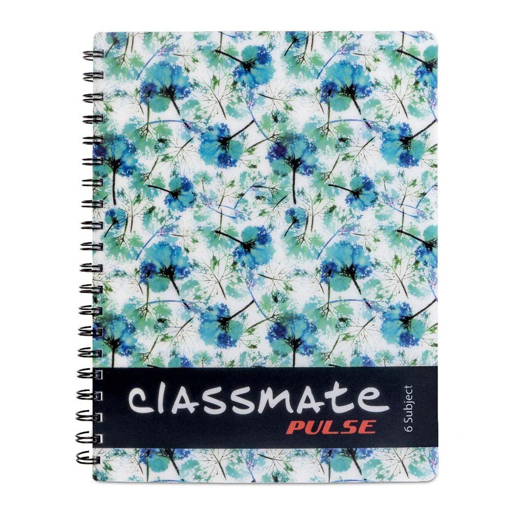 Classmate Soft Cover Pulse 6 Subject Spiral Binding Notebook Chirukaanuka 