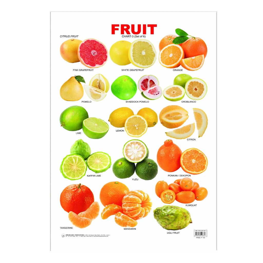 Fruit -3 (Early Learning Chart) – Chirukaanuka