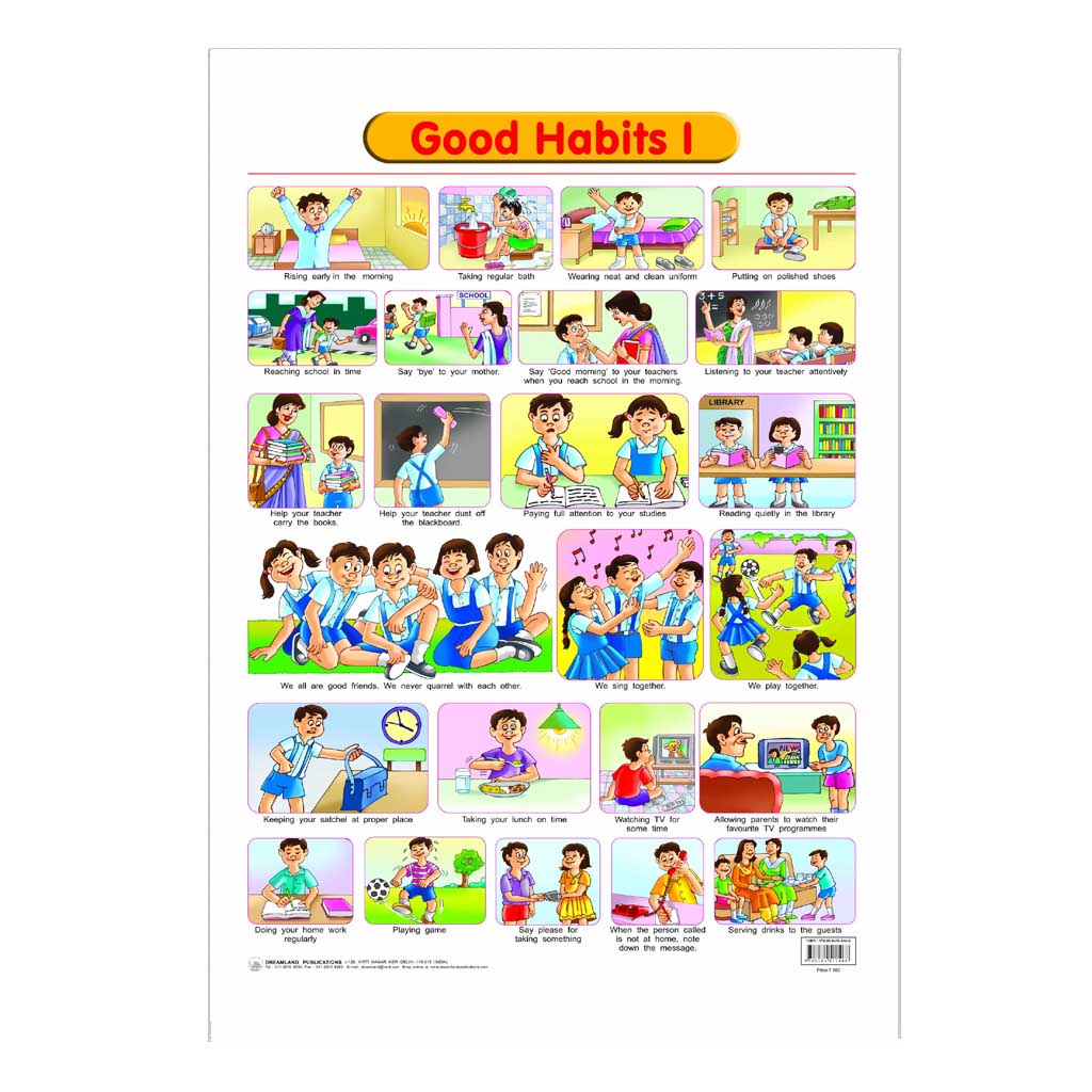 Good Habits (Early Learning Chart) -1 – Chirukaanuka