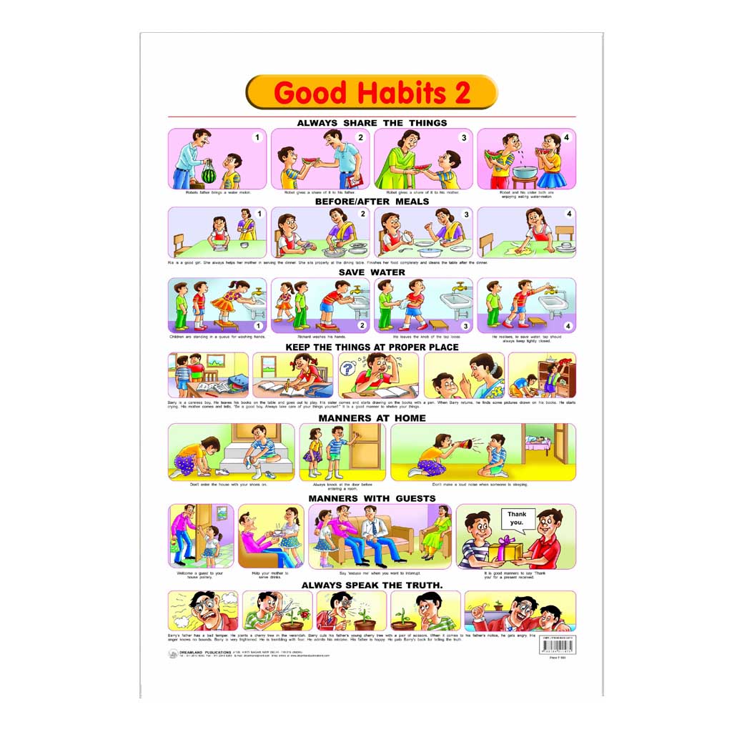 Good Habits (Early Learning Chart) -2 – Chirukaanuka