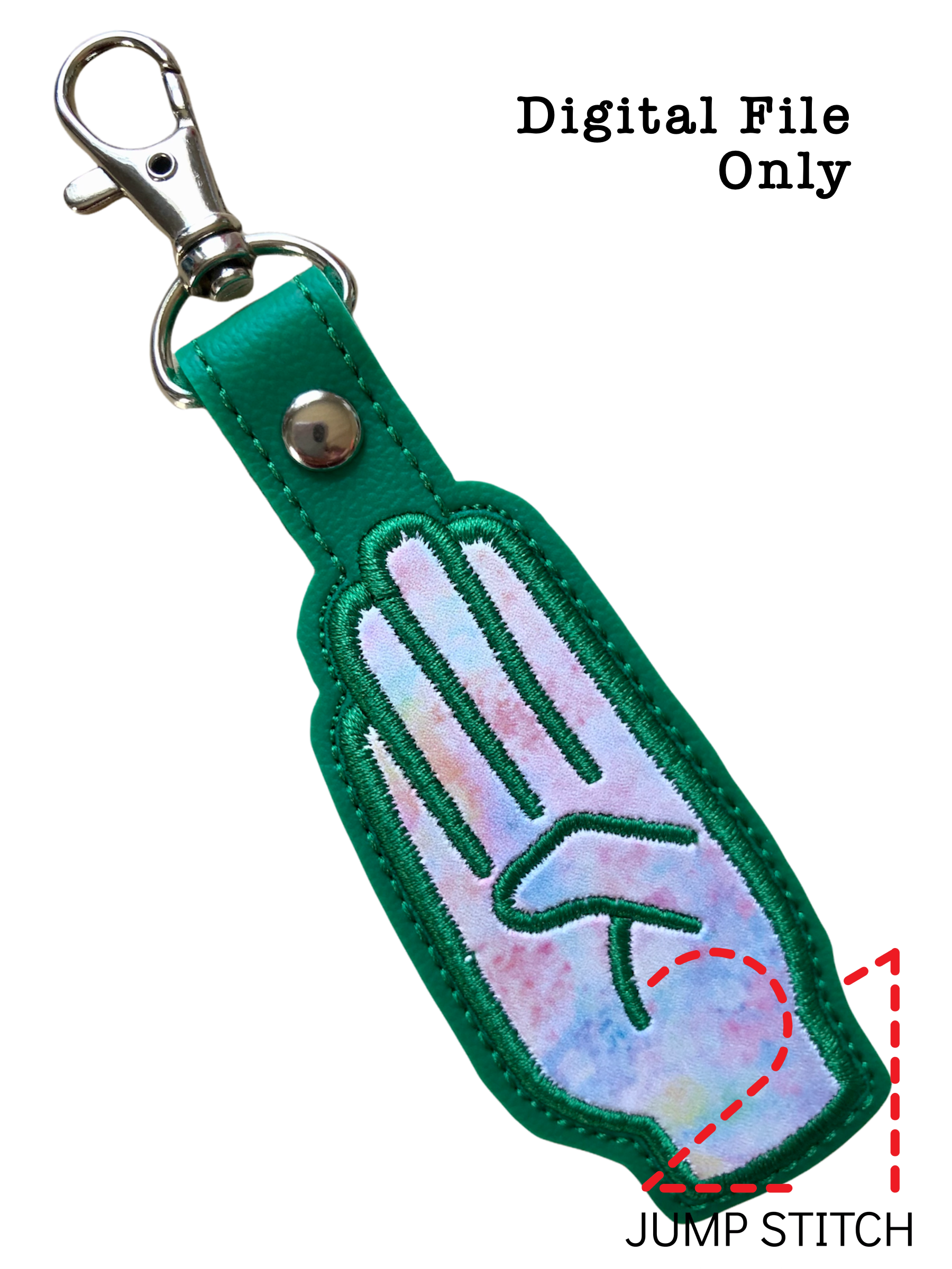"B" Sign Language Fob