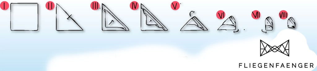 fliege herren einstecktuch falten anleitung