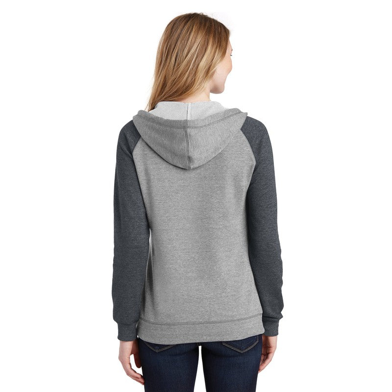 District ® Women's Lightweight Fleece Raglan Hoodie - Heathered Grey/ –  Capella Gift Store