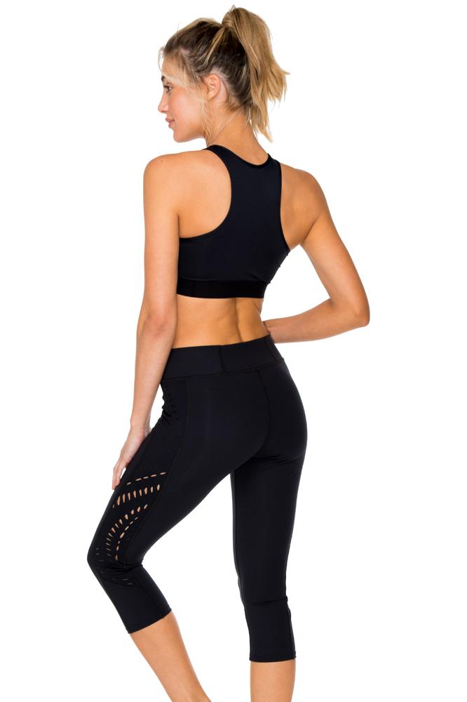 GORGEOUS CHAOS - Lacefront Sports Bra & Mesh Sides Capri Legging • Mul –  Luli Fama