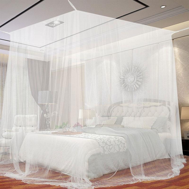 190x210x240cm European Style 4 Corner Post Bed Canopy Mosquito Net