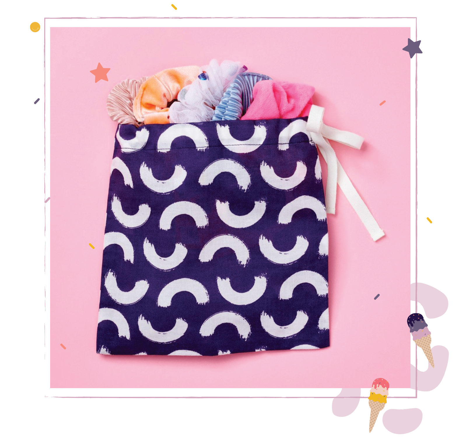 icecream scrunchie gift set