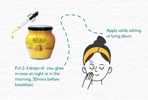 All About Using Cow Ghee in Nose - Anveshan Farm