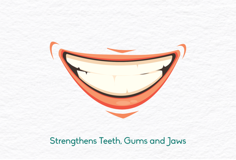 oil pulling strengthens teeth, gums and jaws