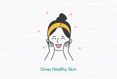 ghee gives healthy skin