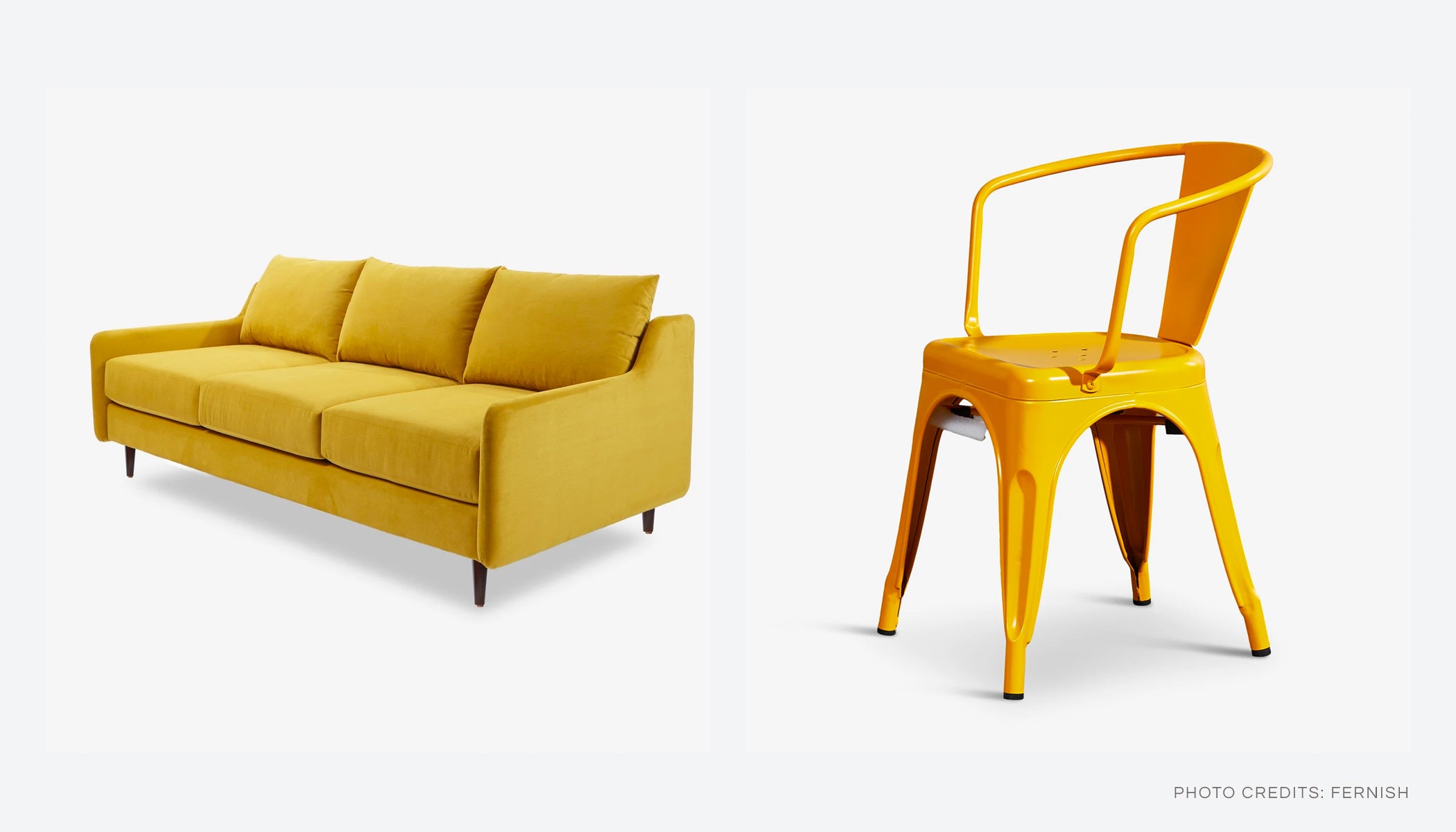 Yellow furniture