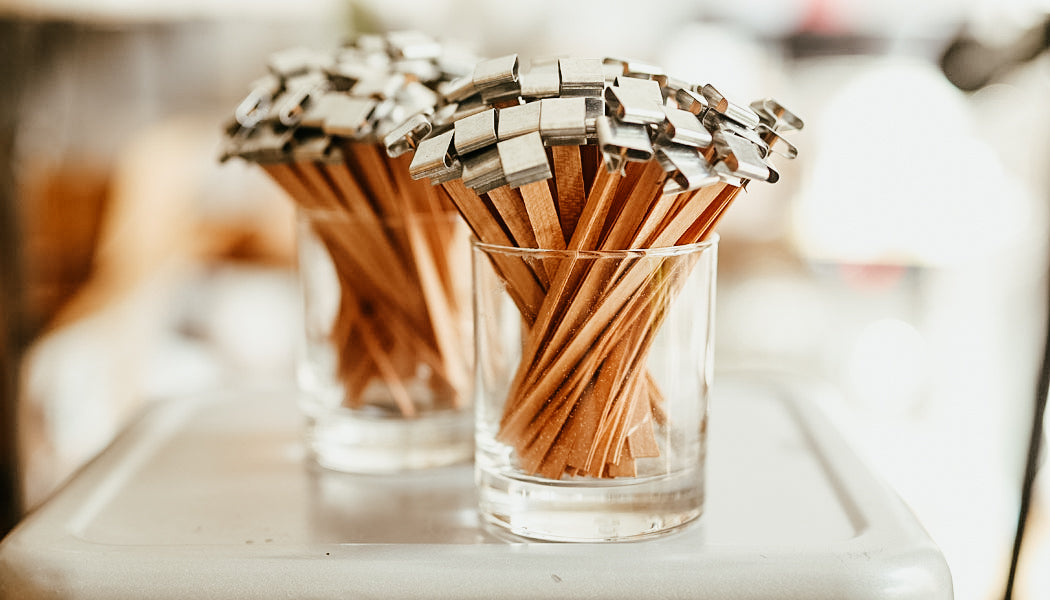 Planetary Candles with Crystals & Crackling Wood Wicks