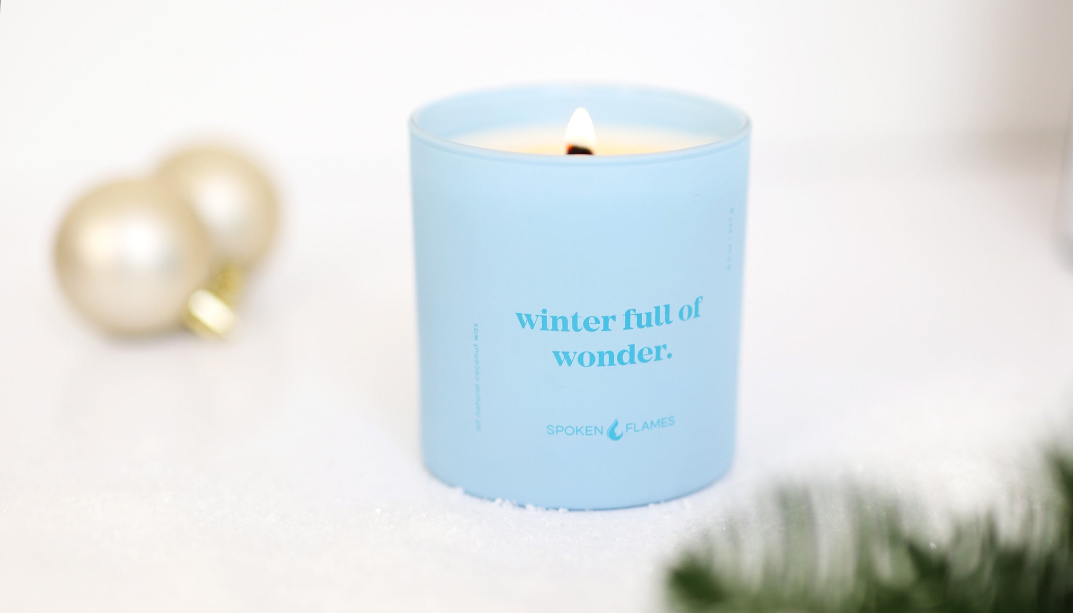 scented candle that smells like snow