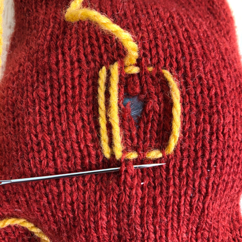 Darning example